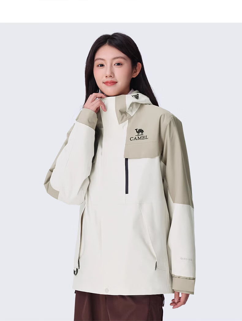 CAMEL Outdoor 3-in-1 Detachable Waterproof Cold-Resistant Mountaineering Jacket O611 for Men and Women 30