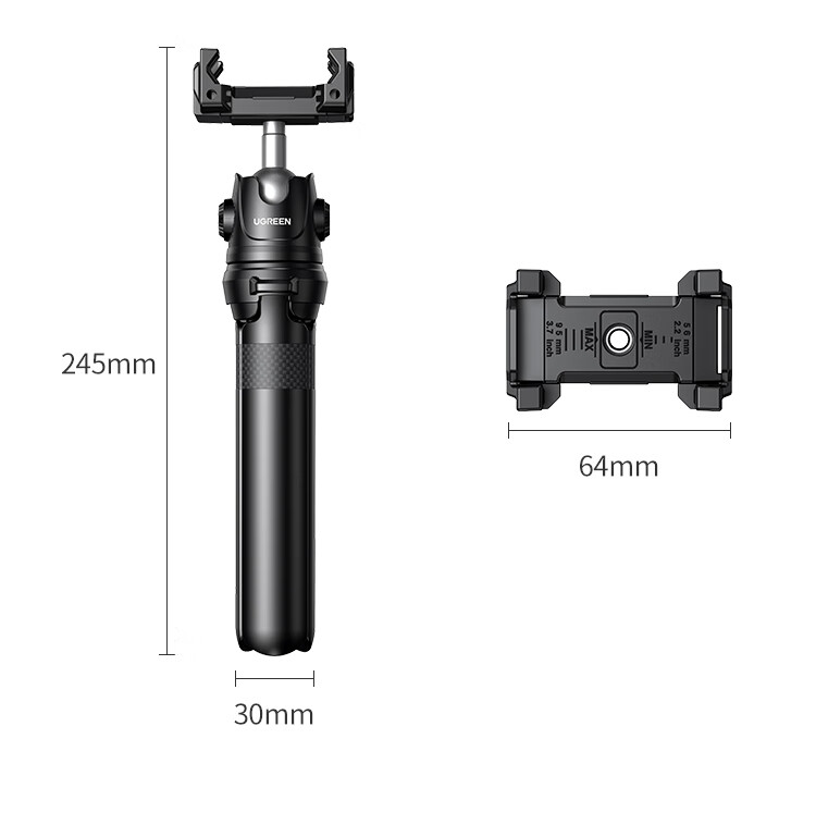 UGREEN Phone Stand Selfie Stick Tripod Desktop Gimbal Live Streaming Vlog Extension Pole Handheld Suitable for DJI Pocket 3/4/4 Pro, Ying Shi Luna, Mirrorless Camera Action Camera 14