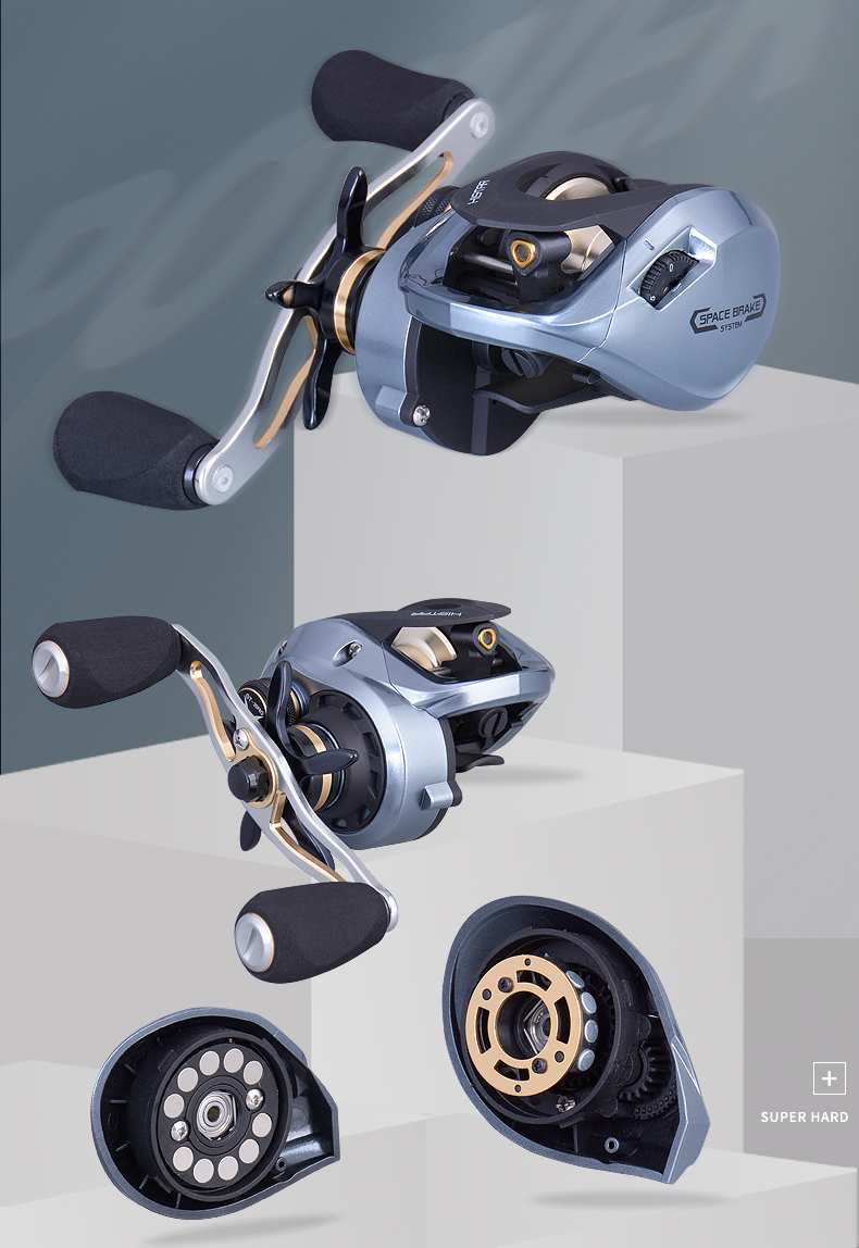 哈斯达 泛用型远投路亚打黑防炸线水滴轮超轻微抛磁力刹车渔线轮 极光