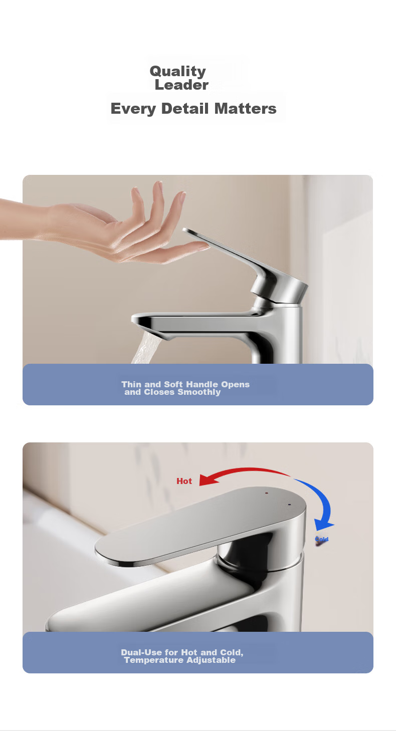 ARROW Bathroom Basin Faucet Cold and Hot Water Mixer AE41108MSS 13