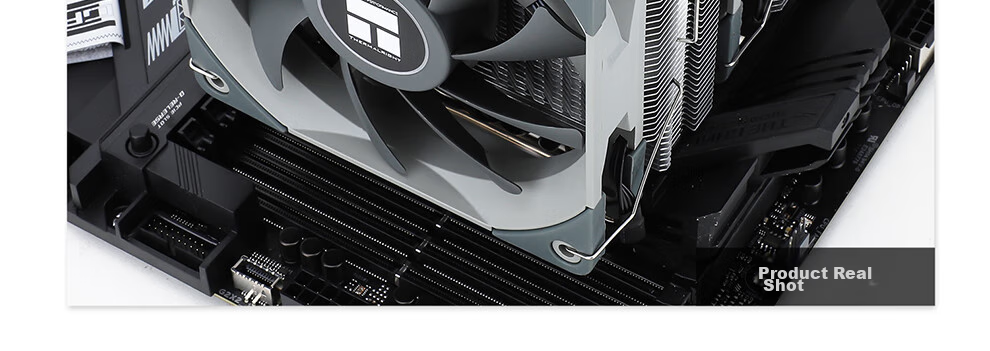 Thermalright Peerless Assassin 120 WHITE Air Cooler, AGHP 6 Heat Pipes Dual Tower, with Top Cover And Dual C12W Fans, PA120 WHITE 76