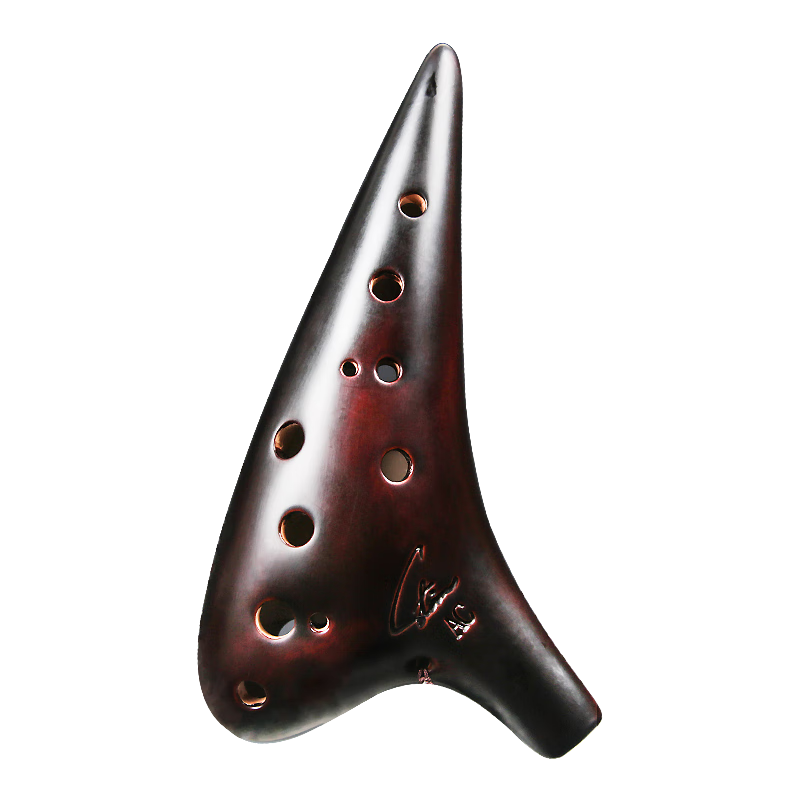 FENGYA OCARINA Professional Burnished Model, 12-Hole Alto C Key Performance Version, Twelve-Hole AC Flute with Accurate Pitch And Bright Sound Quality