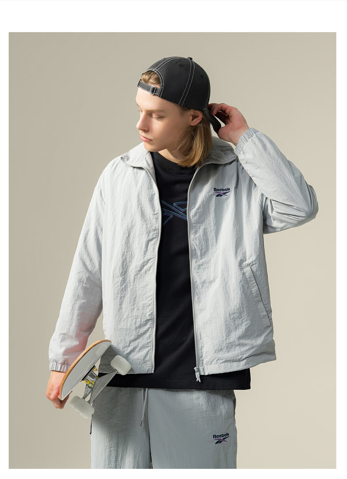 Reebok Retro Modern Denim Hat, Unisex Style, Structured Cut, Face-Slimming, Sun Protection, Adjustable Breathability, Blue 19