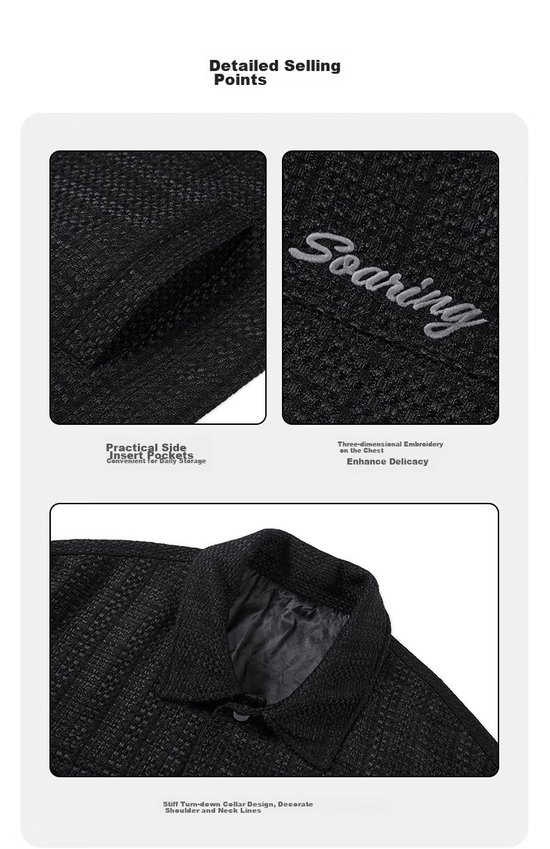 GXG Men's Clothing, Chanel-Style Jacket, Trendy Workwear Jacket, Loose-Fitting Jacket, Spring 2024, White, 170/M 7