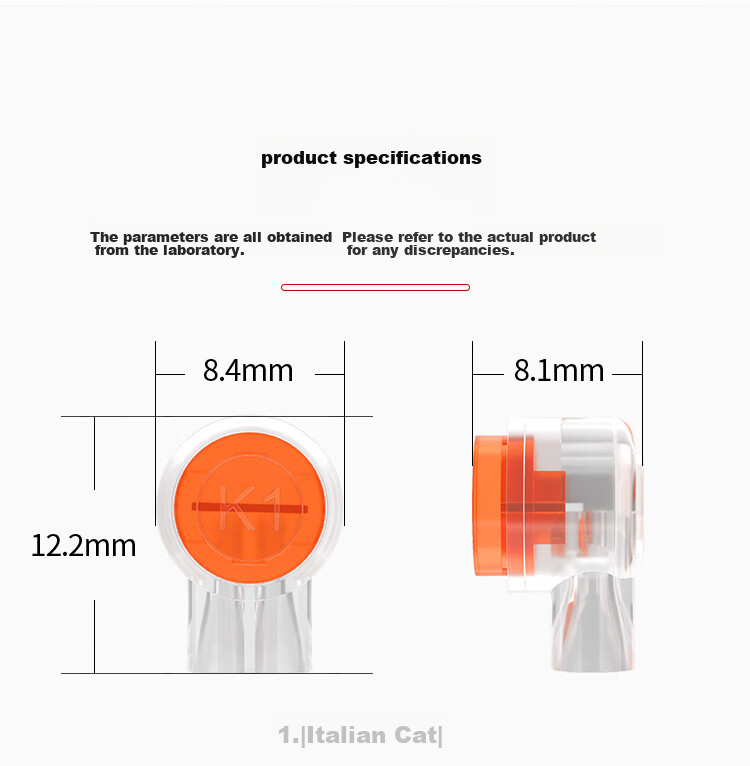 AMPCOM Terminal Block K2 Connector, High-Quality Eco-Friendly Double-Blade Dual-Wire Telephone And Network Cable Terminal, Large Number of Electrical Cable Non-Destructive Extension Connector, 100 Pieces AMK2010 18