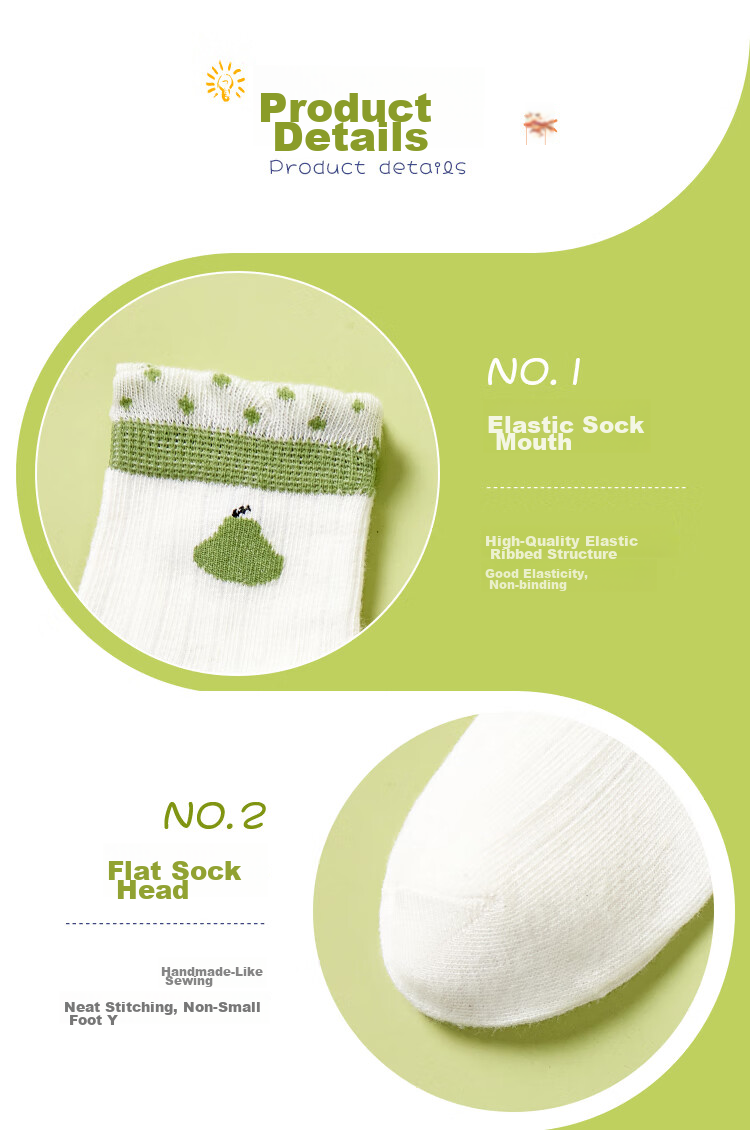 LangSha Children's Socks Girls Cotton Socks for Older Kids Summer Thin Baby Mesh Socks 5 Pairs Girls Fruit Socks Size L 18