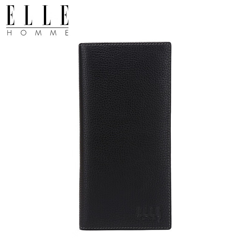 ELLE HOMME Luxury Men's Long Wallet, Fashionable Top-Grain Leather Billfold, Multi-Card Slots 8712, Birthday Gift for Me