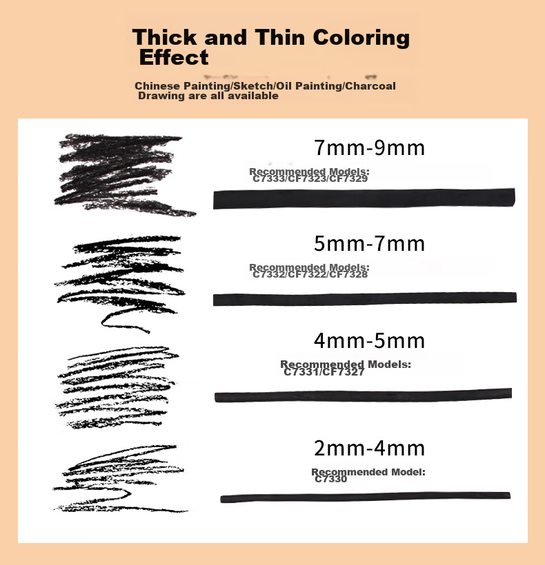 Marie's Cotton Willow Charcoal Sticks, Charcoal Pencils, Charcoal Refinements, Charcoal Bars, Sketching, Quick Drawing, Drawing, Extra Concentrated Charcoal Drawing Sticks - C7335 (15 Mixed Pieces), Art Sketching 6
