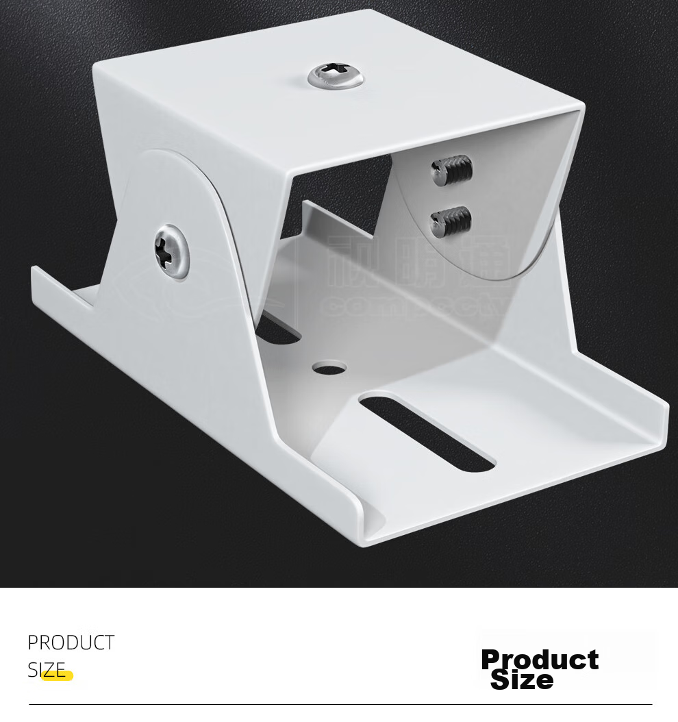COMPCCTV Surveillance Universal Joint Bracket Aluminum Alloy Thickened Suitable for Hikvision Dahua Camera Gun Mount Cover Medium And Large Duck-Billed Head Stand Pole Crossbar 6