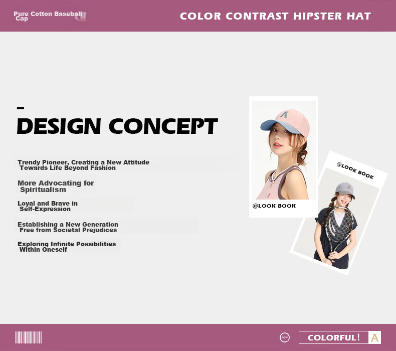 CACUSS Women's Embroidered Baseball Cap Spring Duckbill Hat Luxury Pure Cotton Hard Top Face-Slimming Sun Hat Peony Pink 2