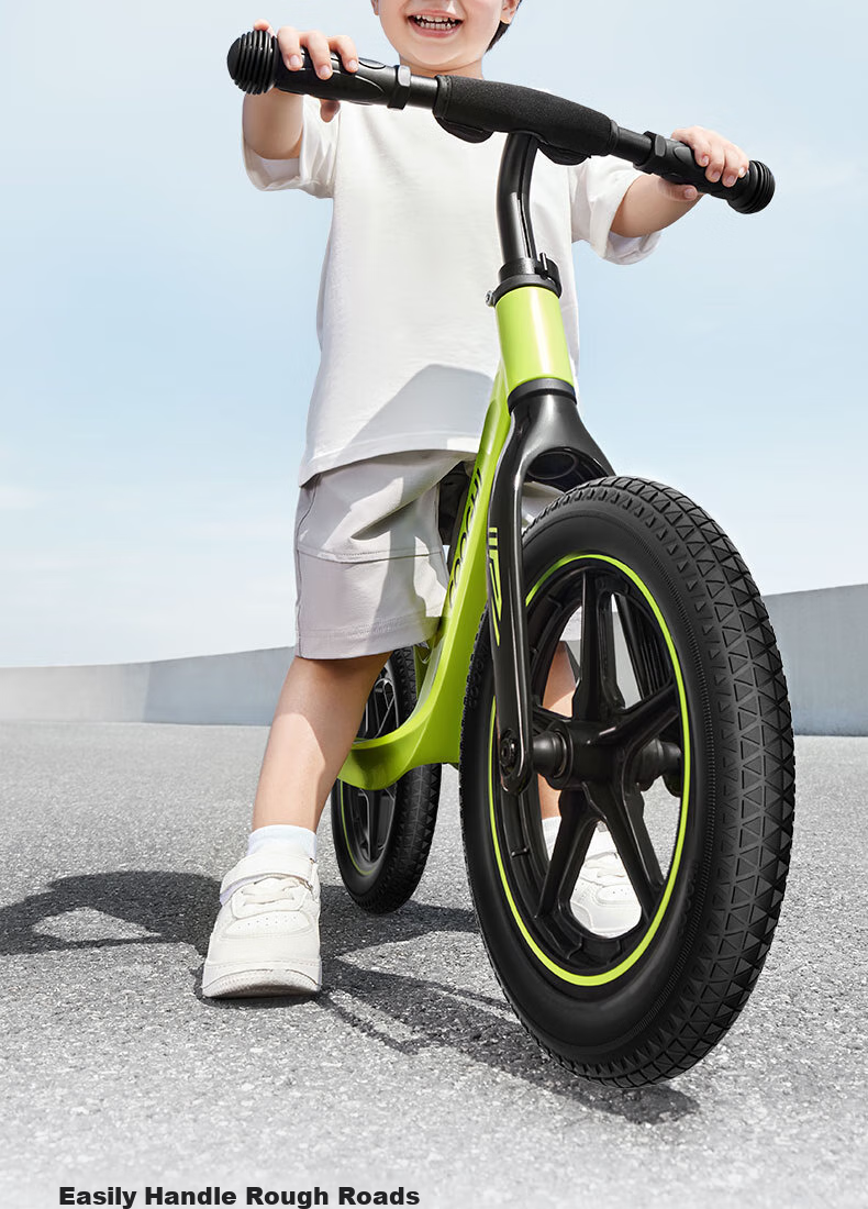 COOGHI Children's Balance Bike for Ages 1-7, 12-Inch Magnesium Alloy Frame with Solid Wheels S3Pro COOGHI Green Kuqi 26