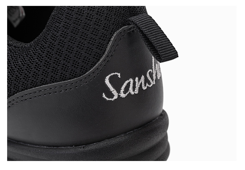 Sansha Women's Soft-Soled Mesh Dance Shoes for Modern Dance, Square Dancing, And Jazz Dancing, Breathable H26M Black Size 36 18