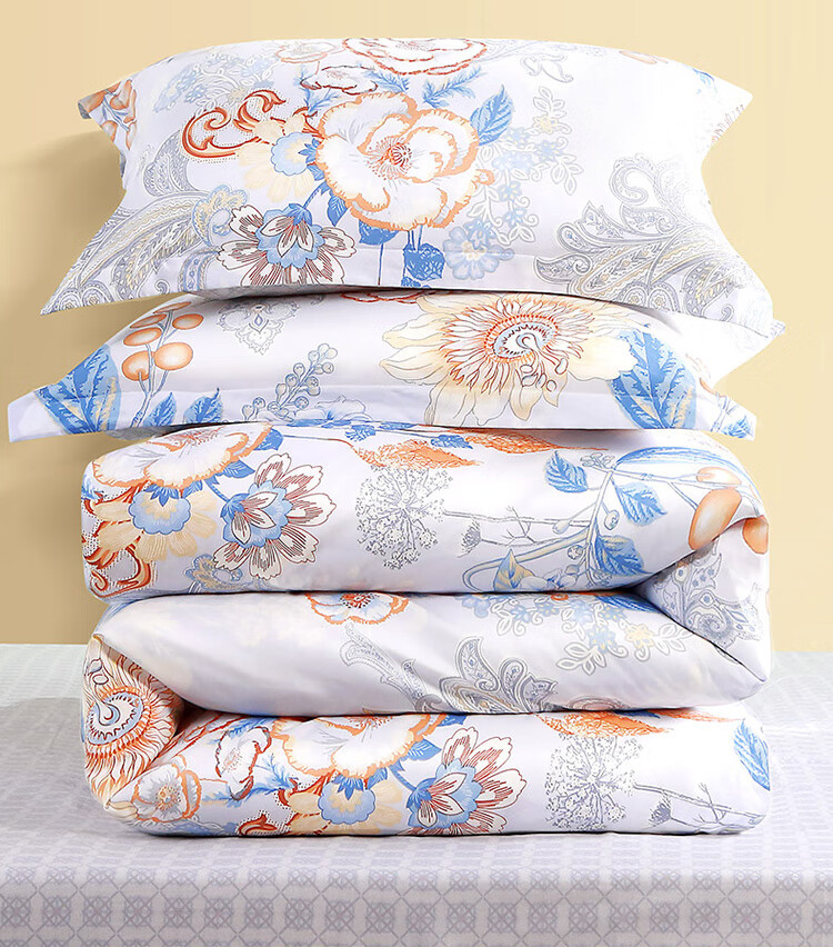 FUANNA Bedding Set, Natural Plant Fiber Chinese-Style Bed Sheet And Duvet Cover, King Size Set, 230*229cm 11