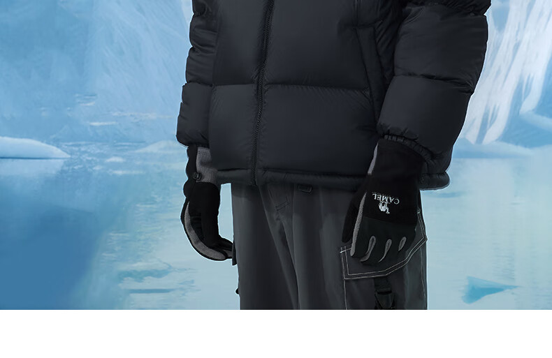 CAMEL Winter Outdoor down Jacket for Men And Women, Couples Style, Water-Repellent, Thickened, Warm Puffer Coat A34CF00804B 6