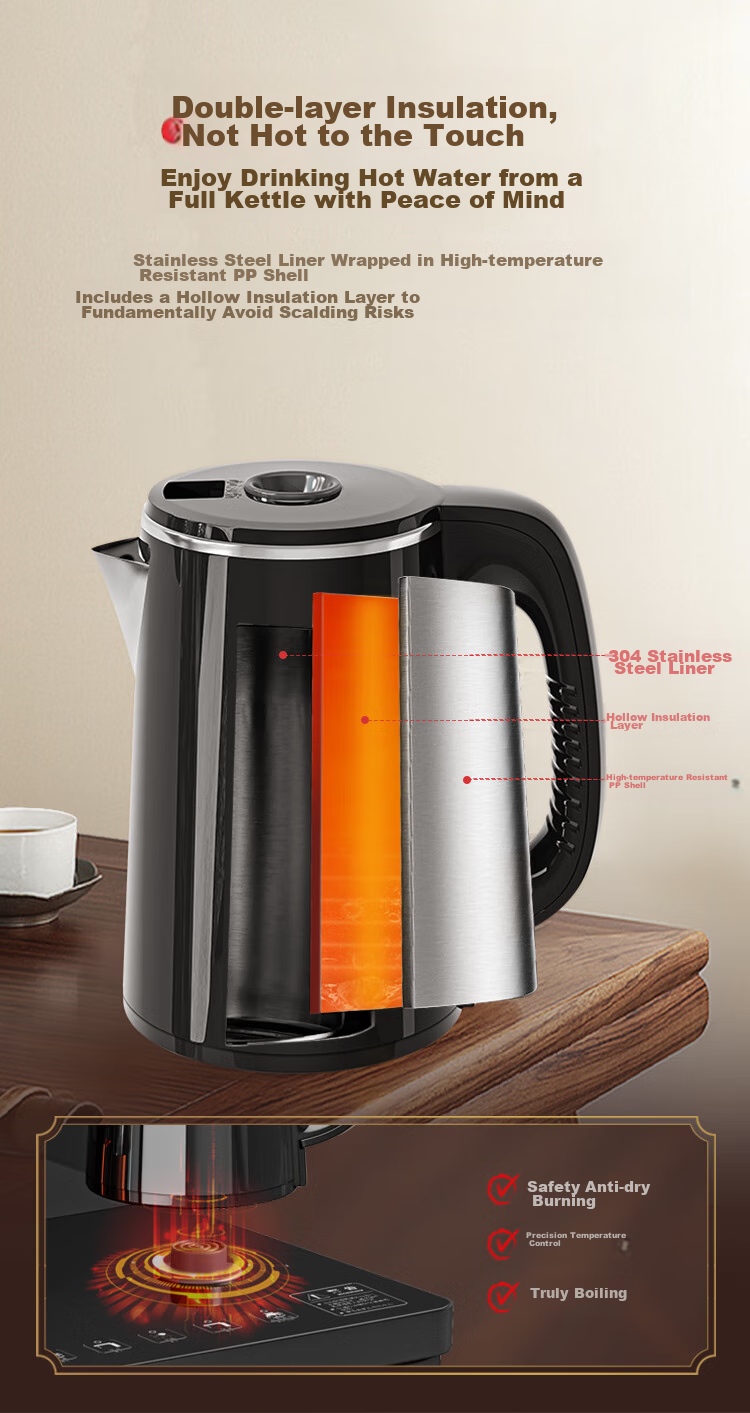 MeiLing Smart Voice Tea Bar Machine Home Multifunction Remote Control Bottom Placement One-Key Temperature Selection Touch Screen Full Chain Antibacterial Hot and Cold Water Dispenser MY-DA6501B 8