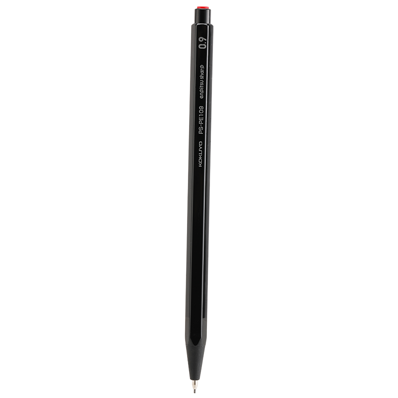 KOKUYO Imported Student Exam Mechanical Pencil, 0.9mm Drawing And Sketching Pencil, Anti-Break Lead Writing Pencil, Black, 1 Piece, PS-PE109D