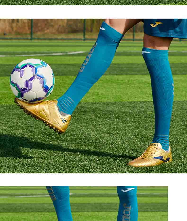 JOMA Kangaroo Leather Soccer Shoes for Men, MG Short Studs, Non-Slip, Wear-Resistant, Professional Football Training Shoes, White, Size 43 19