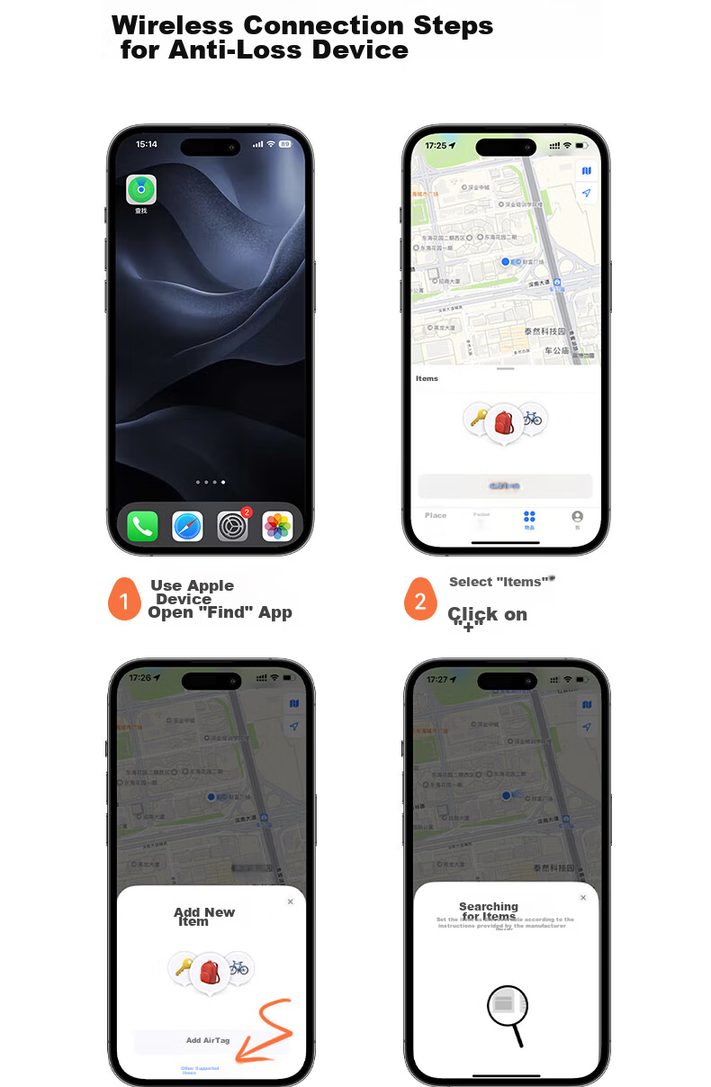 MOMAX AirTag, Officially Certified by Apple, GPS Tracker, Anti-Loss Device, Global Precise Locator for Apple Phones, Children, Elderly, Pets, Luggage, Car Keys, Anti-Loss Positioning 12
