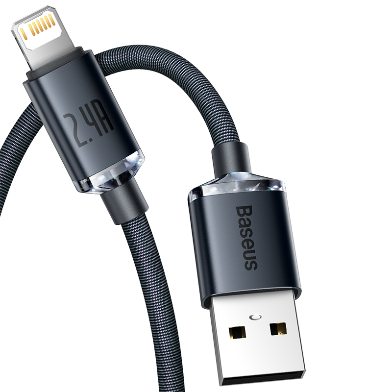 Baseus 【Jingyao】 Series Apple Data Cable Charging Cord, 2.4A Fast Charging Cable, Suitable for IPhone 14/13/12/11/Xs Max/XR/8/7/6s Plus
