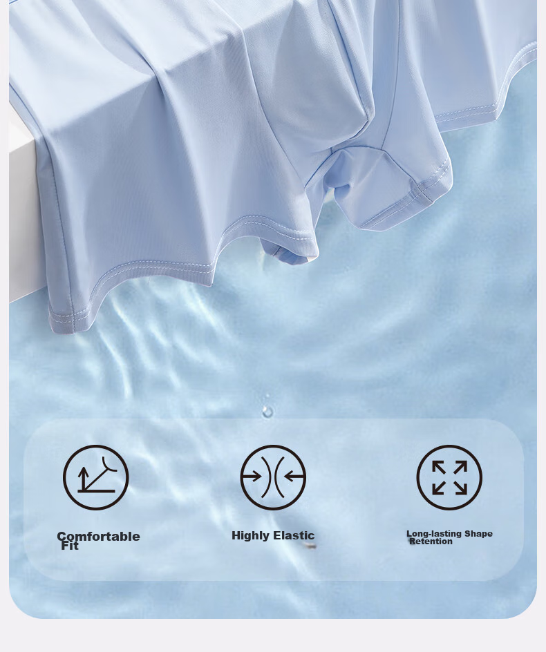 Dr. Chu Disposable Men's Ice Silk Seamless Sterilized Boxer Shorts Large Size Breathable Travel Wash-Free Daily Portable 2