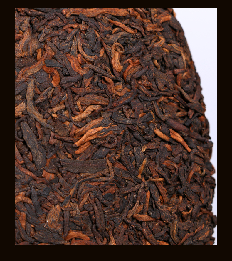 林中鹿 茶叶 普洱熟茶 一叶金针 357g云南七子饼圆茶普洱熟茶 倚邦