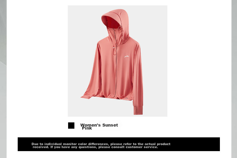 Guirenniao Sun Protection Clothing for Men And Women, Summer Lightweight Breathable Hooded Style for Young Couples, Light Blue [Women's Version], L 9