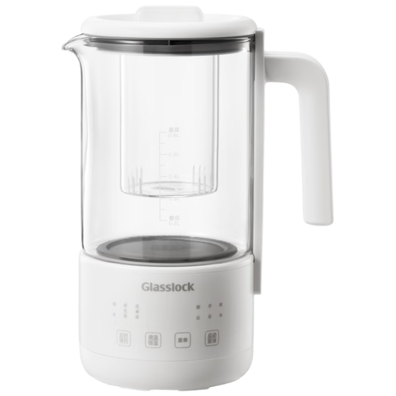 GLASSLOCK Pure Titanium Heating Plate Health Cup, Mini Health Pot, Small Flower Tea Kettle, Office Constant Temperature Water Boiler Cup