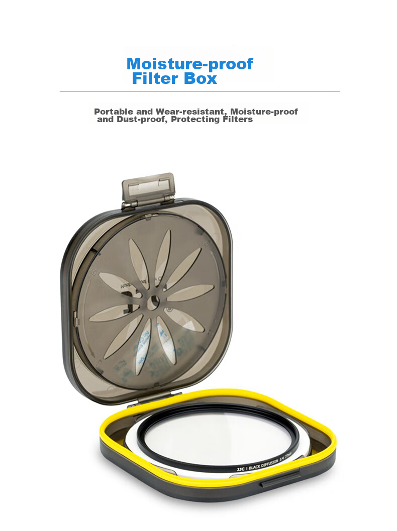 JJC Black Soft Filter, 1/4 Stop, Soft Light Filter, Soft Focus Diffusion Lens, Portrait Softening Filter, Suitable for Canon Nikon Sony Fuji DSLR Mirrorless Camera, 52mm 9