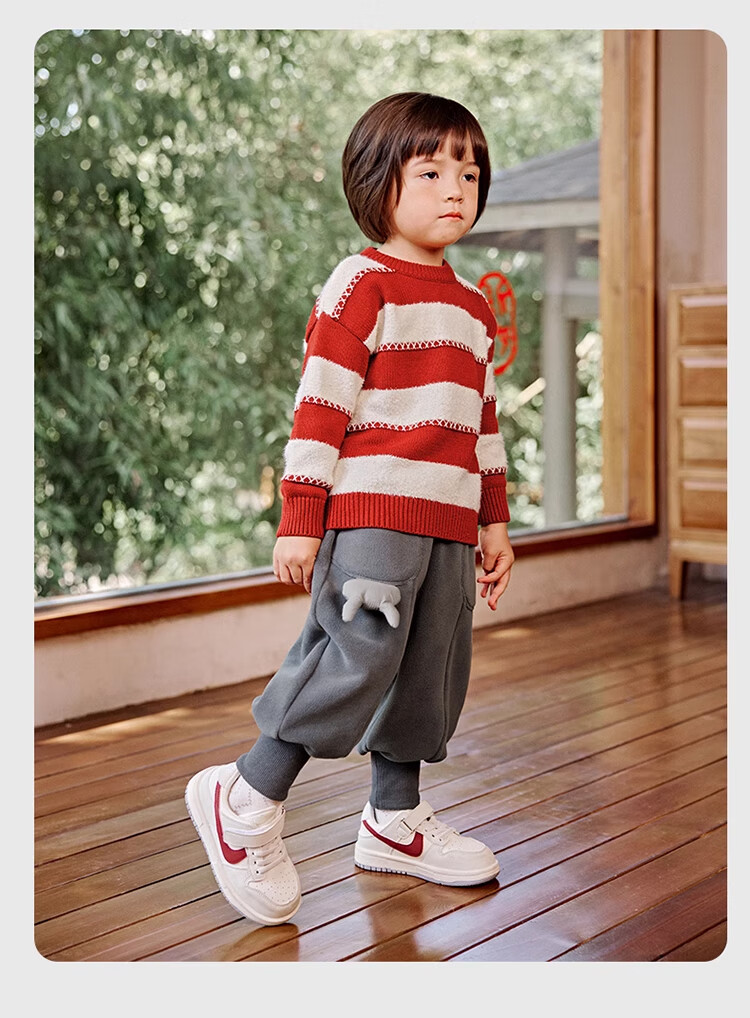 Ciciibear Baby Sweatpants, Fleece-Lined And Thickened Winter Style, Boys' Pants, Children's Sports Pants, Kids' Clothing, 2024 Warm Winter Seaso 17