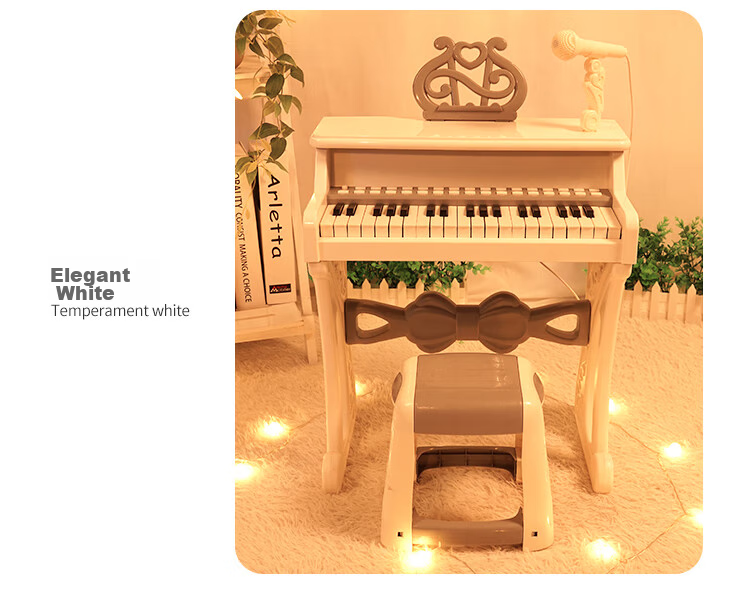 QIAO WA BAO BEI Children's Small Piano Toy, Electronic Keyboard for Girls And Toddlers, Beginner's Instrument for Ages 1-2 Birthday Gift, Mid-Autumn Festival Present 5
