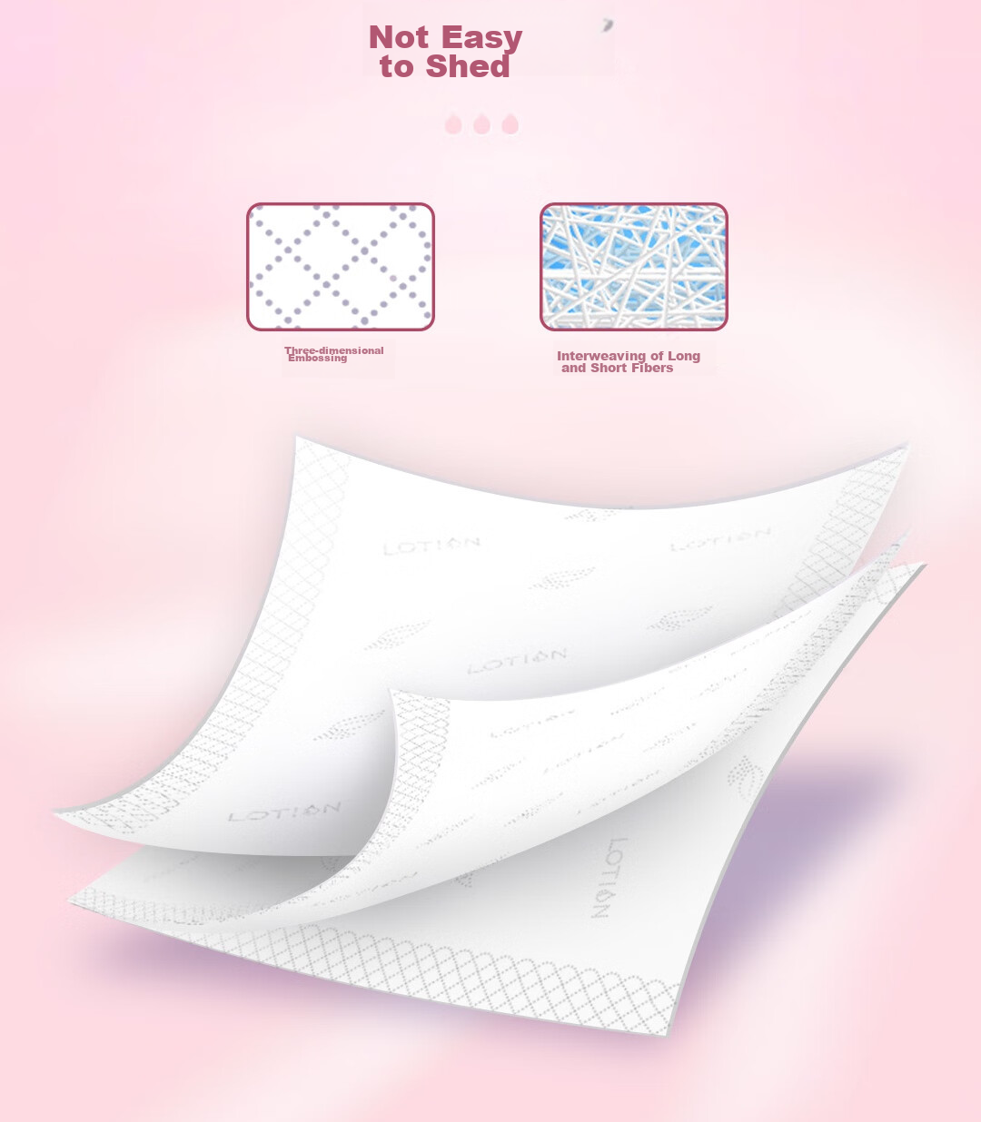 C&S Lotion Paper, 3-Ply, 40 Sheets*10 Packs, Soft Baby Skin Wipes, Gentle Tissue Paper, Portable Small Pack 9