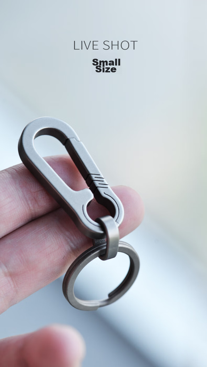 Laiben Titanium Alloy Car Keychain, Men's Key Ring, Waist-Hanging Key Holder, Key Chain Pendant, High-End Creative Gift 8