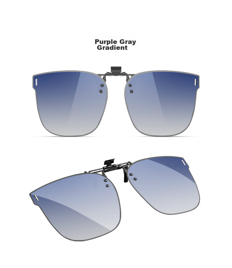 HLA Polarized Sunglasses Clip-On for Myopia, Unisex Driving Sunglasses Clip-On, Mercury 16