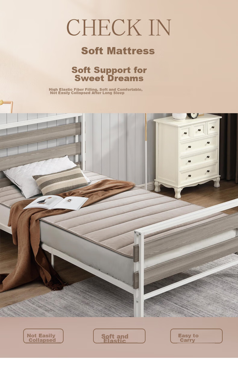 FUANNA Student Bedding Set Dormitory Seven-Piece Set (Four-Piece Set + Duvet + Pillow Core + Mattress Pad) for 0.9-Meter Bed 6