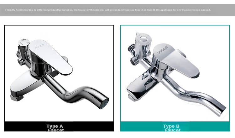 MICOE Shower Set Gun Gray Hot and Cold Shower Set Bathroom Pressurized Shower Head Full Set M-A130 5