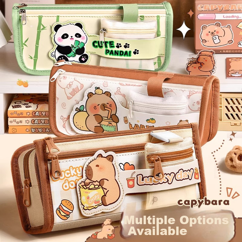 Shuxing Panda Pencil Case for Elementary School Students with Coin Purse, High-Quality Large Capacity Stationery Box for Girls, Middle School Students, Children, Girls, Extra Large Pencil Case, 2026 New Creative Multifunctional Pencil Case for Boys 4
