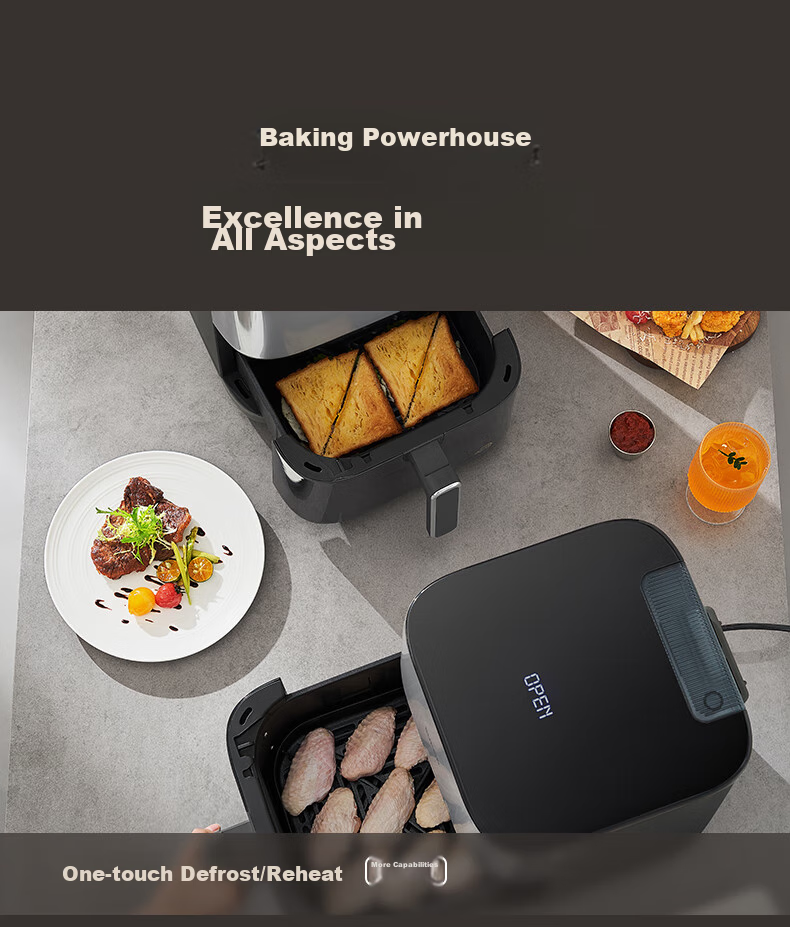 SUPOR Air Fryer, Steamer And Roaster All-In 6L Multi-Functional Automatic All-In Machine for Home Use with Visible Touch Control, Air Circulation, No-Flip Design, Large Capacity Steam Tender Frying KD60D830A 21