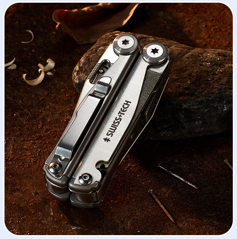 SHEFFIELD Swiss Technology Outdoor Multi-Functional Combination Tool Pliers, Folding Scissors, EDC Survival Equipment, Multi-Purpose Tool Pliers 12