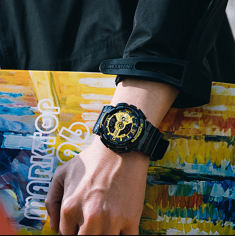 MAX-G Sports Watch for Men And Teenagers, Multi-Functional Luminous Dual Display Electronic Watch for Middle School, High School Students And Young Adults, Back to School 12