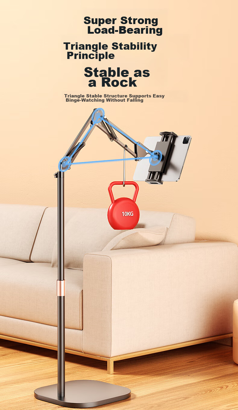 Shuotu Tablet Stand, Floor-Standing IPad And Phone Holder, Lazy Stand, Online Class Piano Stand, TV Binge-Watching Arm Extendable Stand, Live Streaming Overhead Shooting Stand, Postgraduate Entrance Exam Retake Video Recording Equipment 12