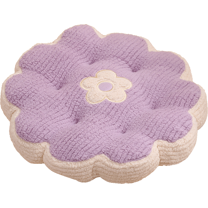 KING SHORE Chair Cushion Home Stool Seat Pad Office Long-Sitting Comfortable Chair Cushion Purple 40*40cm