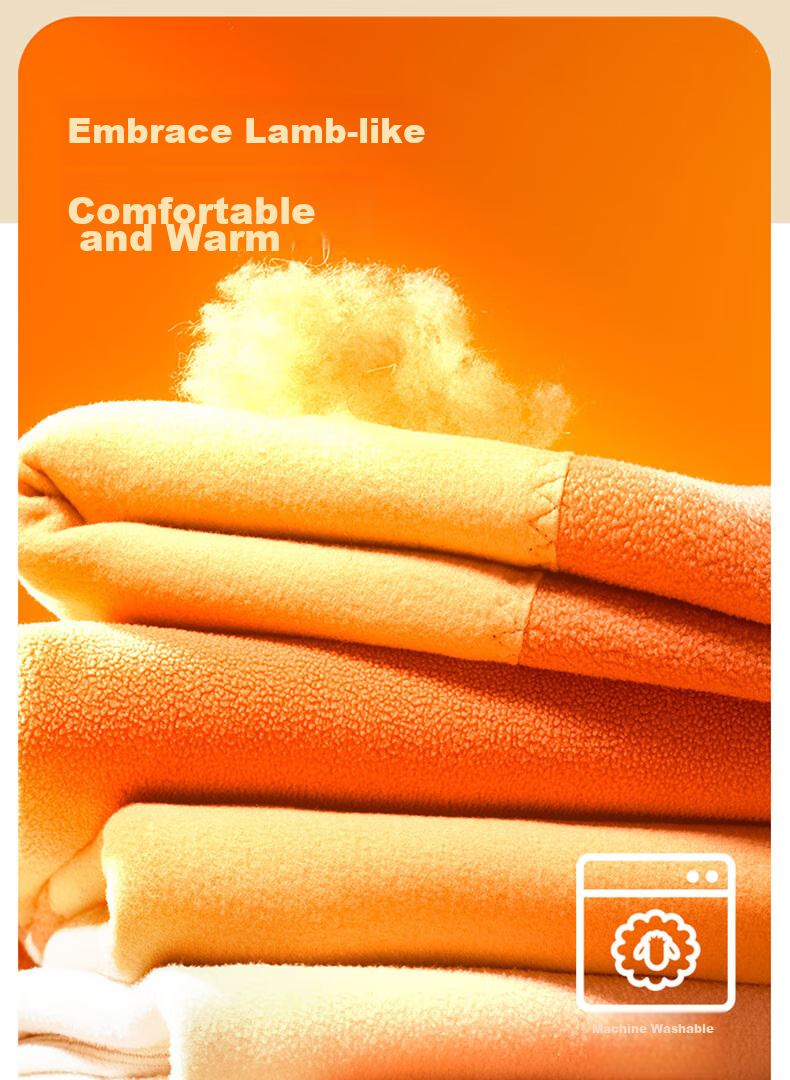 Bejirog Thermal Knee Pads for Men, Warm Pants with Fleece Lining, Thickened, Suitable for -30°C in Northeast China, Cold-Proof Base Layer Cotton Pants 6