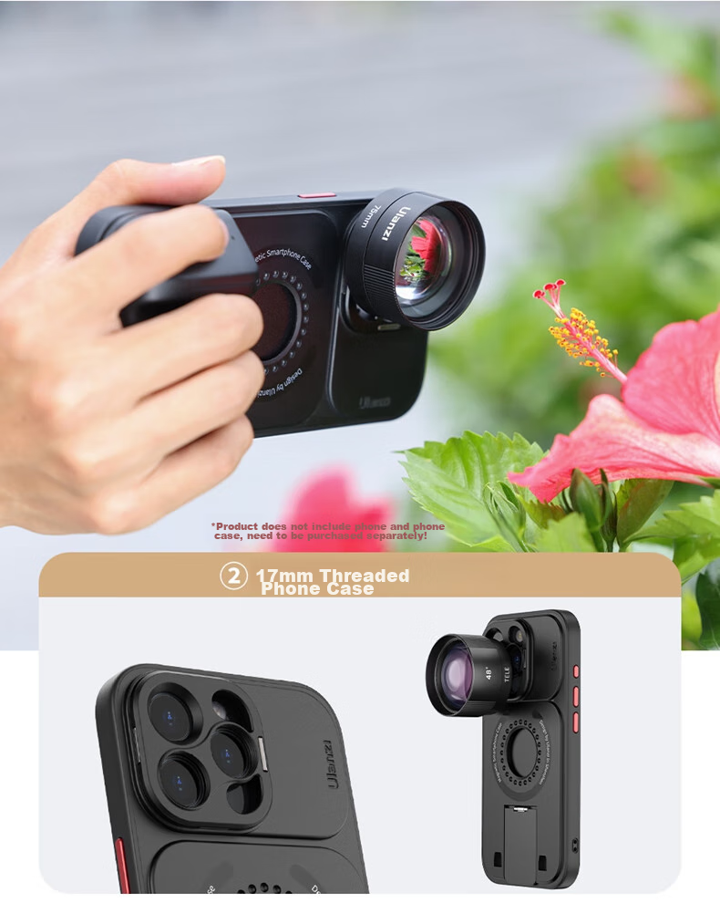 Ulanzi CL-003 Smartphone Macro Lens Third Generation Master Edition for Insect And Flower Detail Photography, Compatible with Huawei, Apple IPhone, Xiaomi, OPPO 13