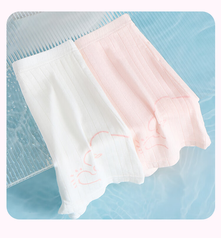 LangSha Children's Underwear, Girls' Thin Summer Safety Shorts, Big Kids' Boxer Briefs, Two-Pack, Size 140 7