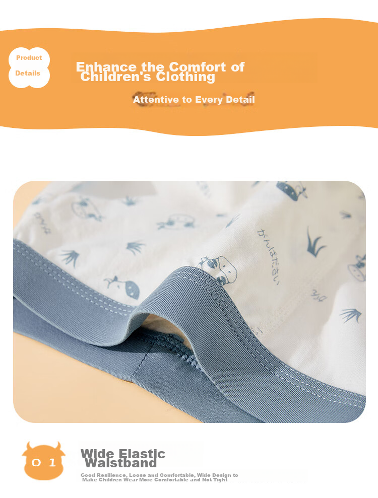 LangSha Boys' Underwear, Class A Cotton Briefs, Mid to Big Kids' Boxer Shorts, Boys' Milk Cow Pattern, Size 170 15