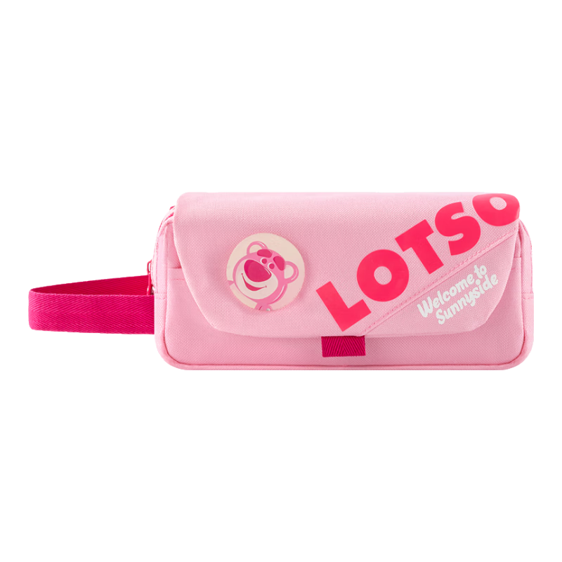Disney Pencil Case for Elementary School Students, Simple Canvas Three-Layer Large Capacity Pencil Box for Girls, Cute Children's Stationery Case with High Aesthetic Value, Birthday Gift, Graduation Present