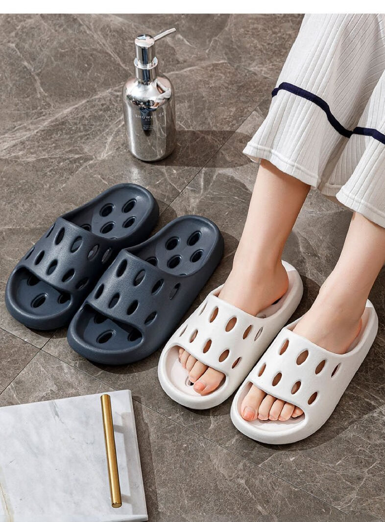 Huameijianbu Indoor And Outdoor Quick-Drying Draining Slippers, Thick-Soled Squishy Feel Non-Slip Sandals HM929 Yellow 40-41 16