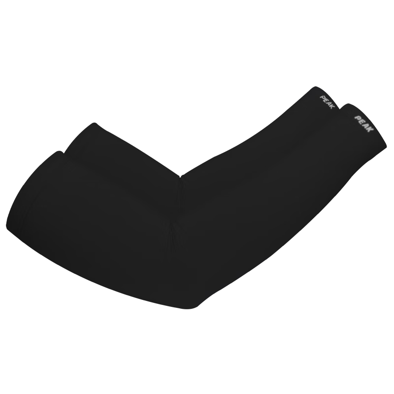 PEAK Ice Silk Arm Sleeves for Men And Women, Sun Protection, Lightweight Breathable Outdoor Cycling Driving Arm Covers, Black, Size L