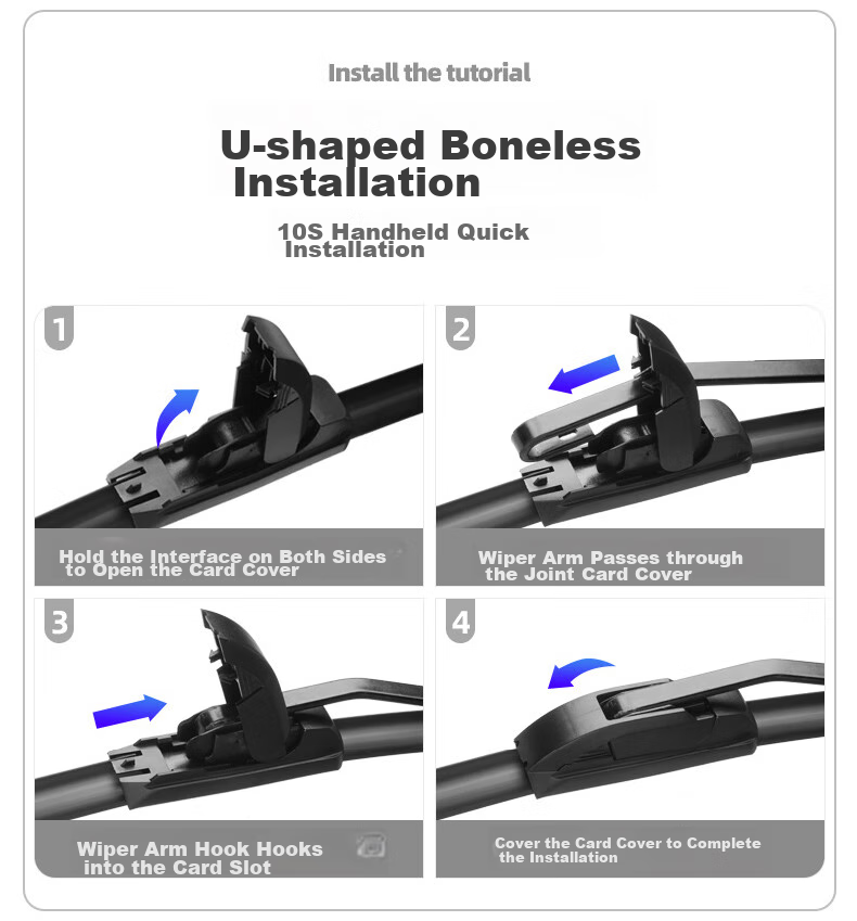 Deyun Toyota Land Cruiser Wiper Blades, 2007 Model 2006 Accessories, 2009 Complete Set, 2008 Original Full Vehicle-Specific Rubber Strips, Windshield Wipers, 1 Pair 12