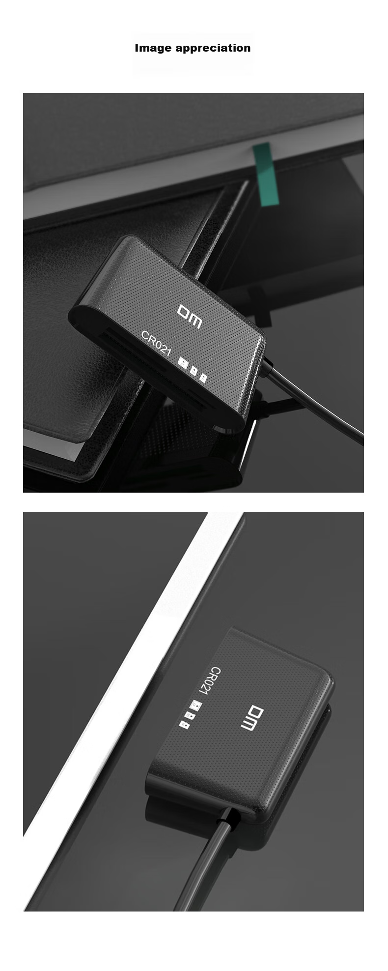 DM Daimai CR021 Multifunctional Three-In Card Reader, USB3.0 High-Speed Reading And Writing, Supports TF/SD/CF And Other Phone Cards And Camera Cards 7
